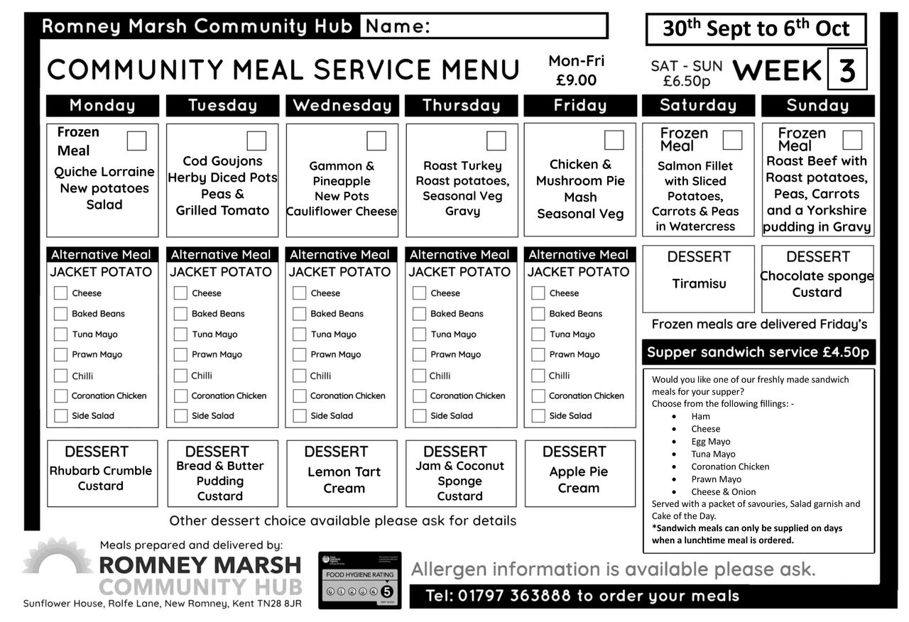 CMS MENU WK 3 WORD 3009 BW