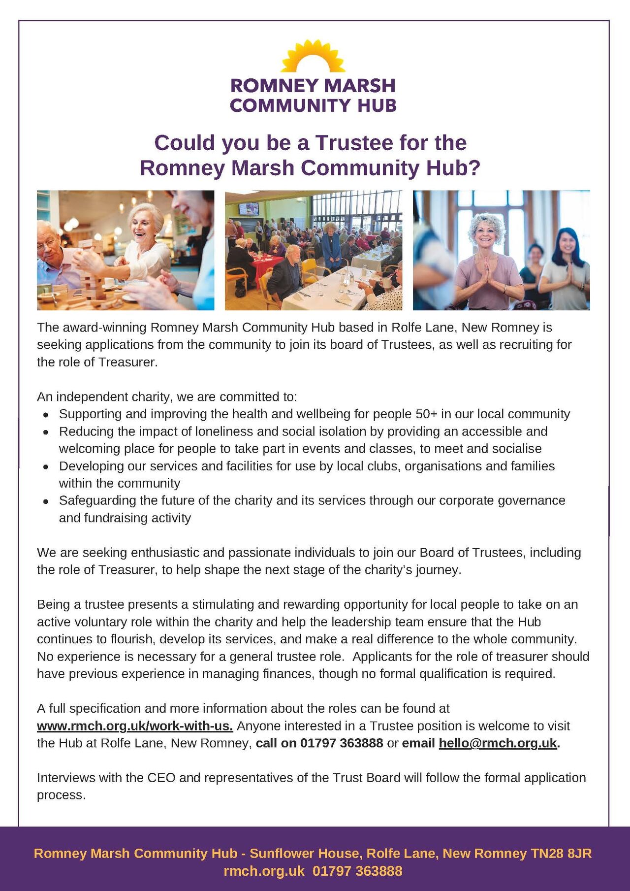 Could you be a Trustee at the Hub
